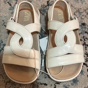 Zara Kids Cream Sandals